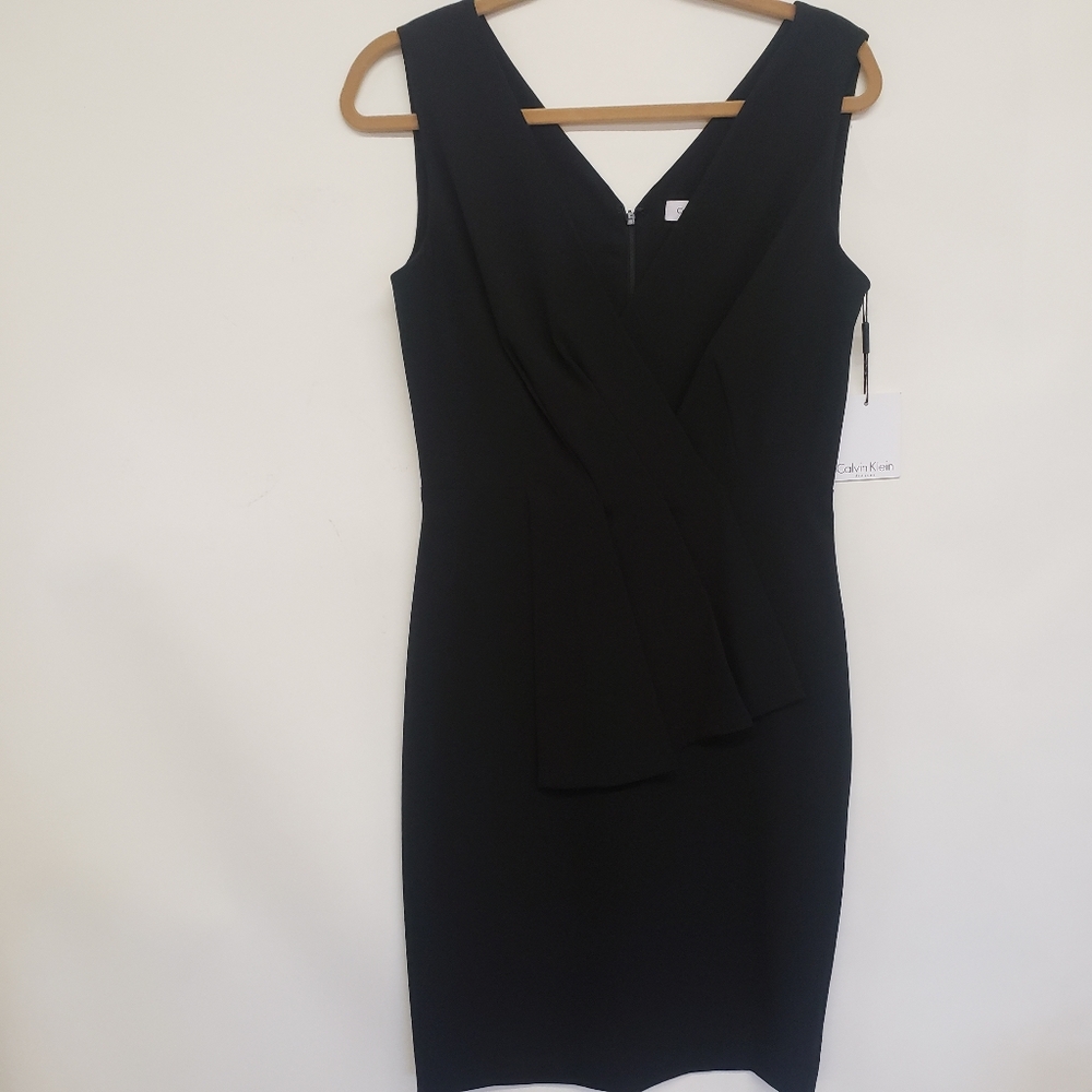 Calvin Klein Black Cocktail Dress Size 6 NWT